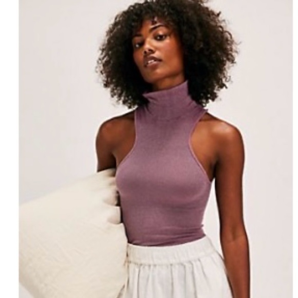 Free People Always Ready Seamless Turtleneck Tank